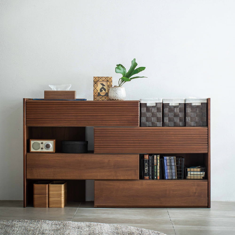 ローチェスト CW100－3伸長LCスマート(幅100-3段 （奥行32cm