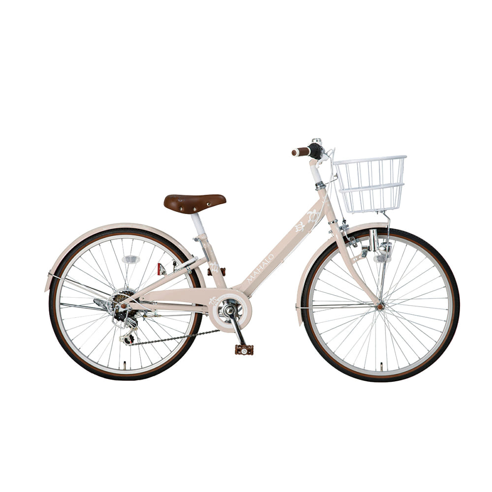 【引取大阪市】MAHALO 自転車 アイボリー　26インチ 引取りキャンペーン対象外】シティサイクル（軽快車） マハロジュニア